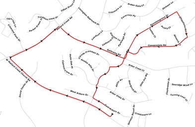 Route for King Tiger 5K