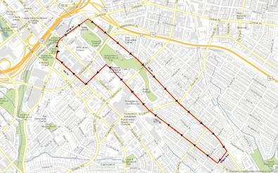 Purple Strides 5K Route