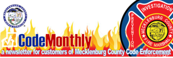 Code Monthly: Mecklenburg County Code Enforcement's Customer Newsletter