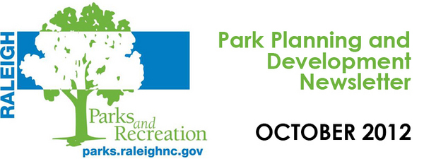 October 2012 Park Planning and Development Newsletter