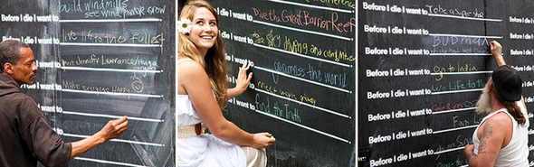 Before I Die... public art project 