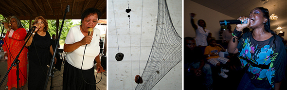 Titus Brooks Heagins, Untitled (detail); Gabrielle Duggan, Wept Tree (detail);  Titus Brooks Heagins, Untitled (detail)