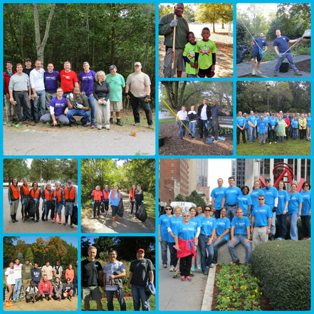 November collage of volunteers