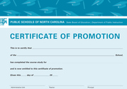 Certificate of Promotion