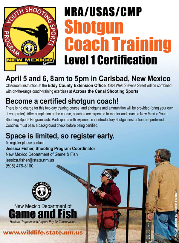 Shotgun coach training flier