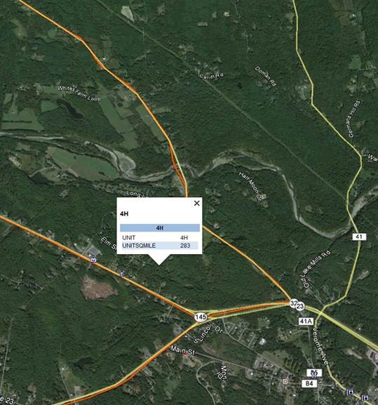 New Google Earth map showing Wildlife Management Unit boundaries in NY