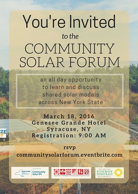 CNY Community Solar Forum