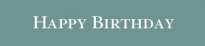 Happy Birthday