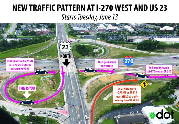New Traffic Pattern at US 23