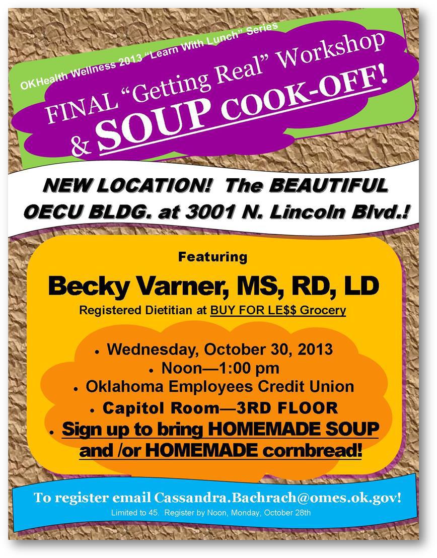 Learn with Lunch Flyer 10/30/2013