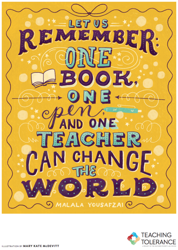 Malala Quote poster