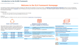 ELA Framework Homepage
