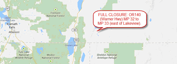 Hwy 140 Closure