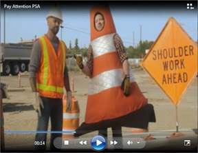 work zone pay attention video