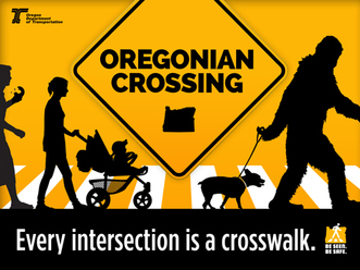 Oregonian Crossing: Every Intersection is a Crosswalk