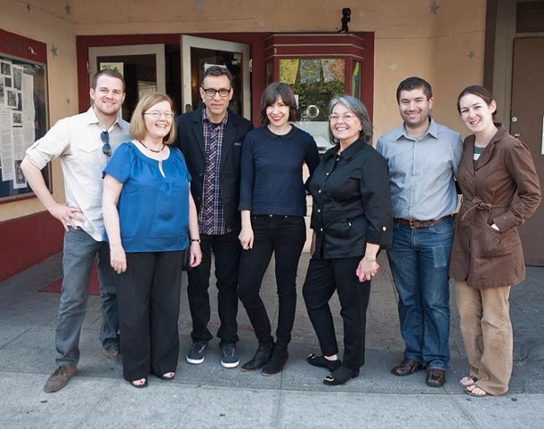 Portlandia Senator Rosenbaum and Commissioner Jules Bailey visit the set of Portlandia