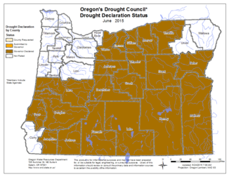 Oregon Drought Map 2015
