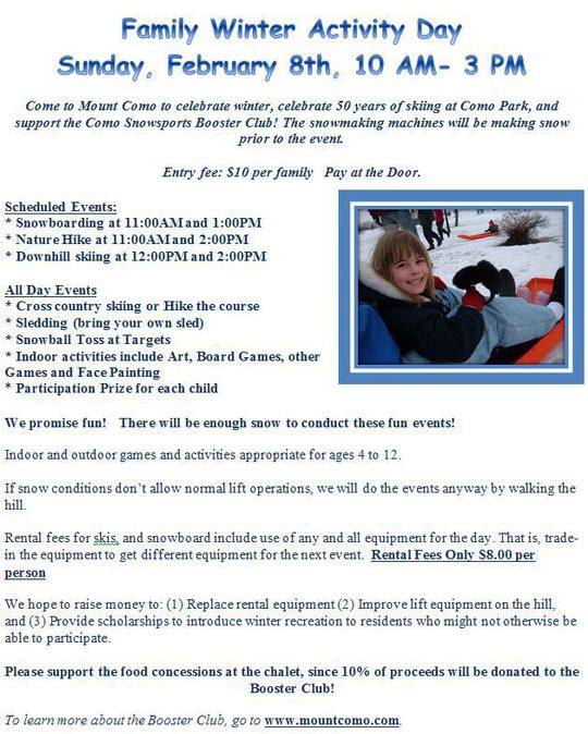 Family Winter Activity Day