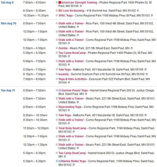 Fitness in the Parks