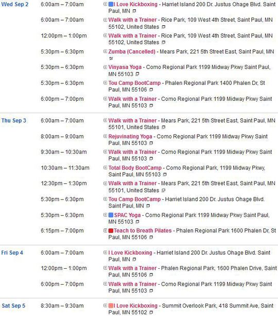 Fitness in the Parks