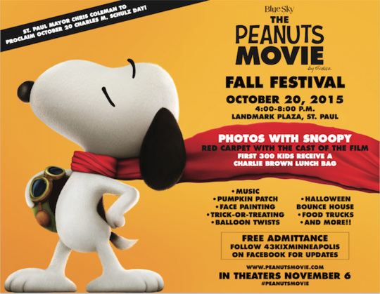 Peanuts Movie Fall Festival