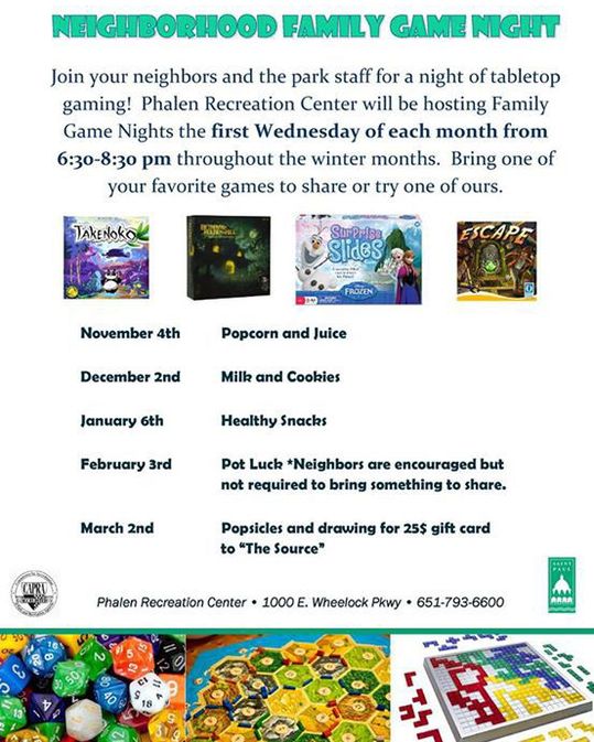 Phalen Family Game Nights