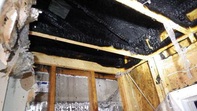 electrical fire in ceiling joists