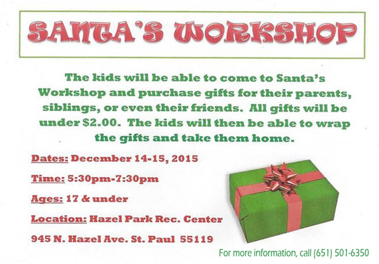 Hazel Park Santas Workshop