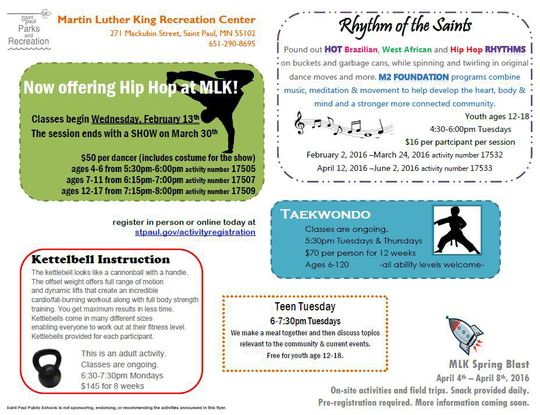 MLK February Activites