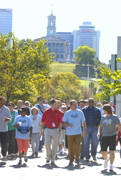 Mayor Walking at Bicentennial 