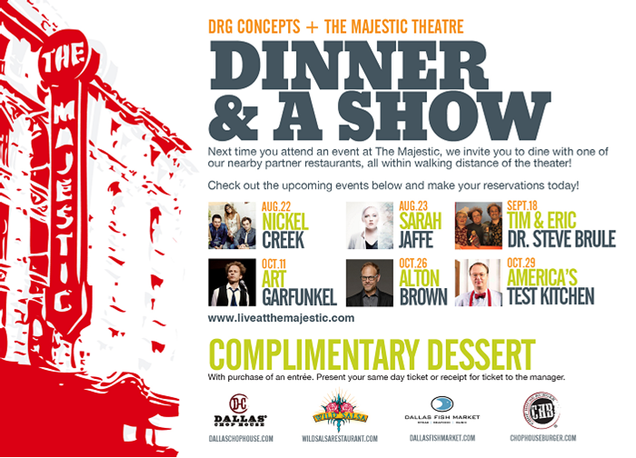 Majestic Theatre - Dinner and a Show