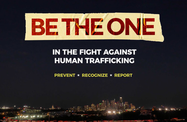 Be The One video image (still) from AG's human trafficking video