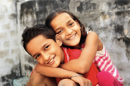 Image of two happy children.