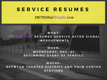 Purple line reopen