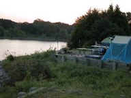 lakeside camp site
