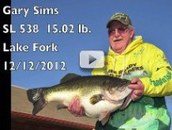 really big bass and angler Gary Sims