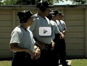 game warden cadets on the firing range