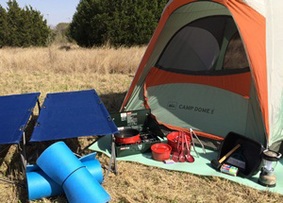 Texas Outdoor Family tent camping