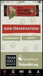 Texas Nature Trackers App