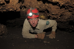 caving