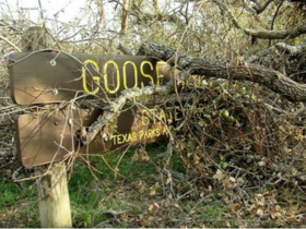 Goose Island State Park sign
