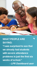 What PEOPLE ARE SAYING: “I was surprised to see that we already had students with severe attendance problems in just the first six weeks of school.” -
