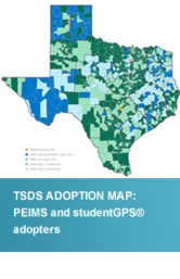 PEIMS and studentGPS Adoption Map