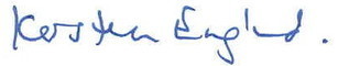 Kersten England signature