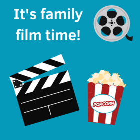 Family film time graphic