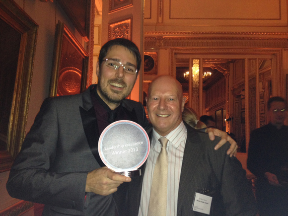 Carl Haggerty with Councillor Barry Parsons, Cabinet Member for Performance and Engagement