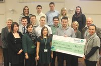 Apprentices hand over big cheque!