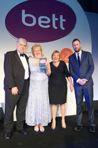 Dominic Savage, Director General of BESA; Debbie Foweraker; Nicky England and Alex Horne