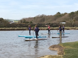 SUP group at the Cuckmere