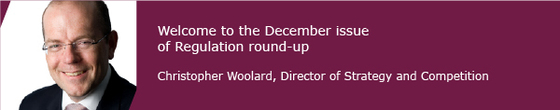 Welcome to December's Regulation round-up